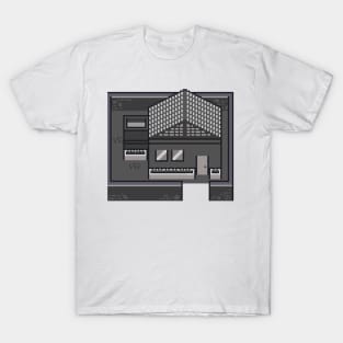 Monochrome top down house clear T-Shirt